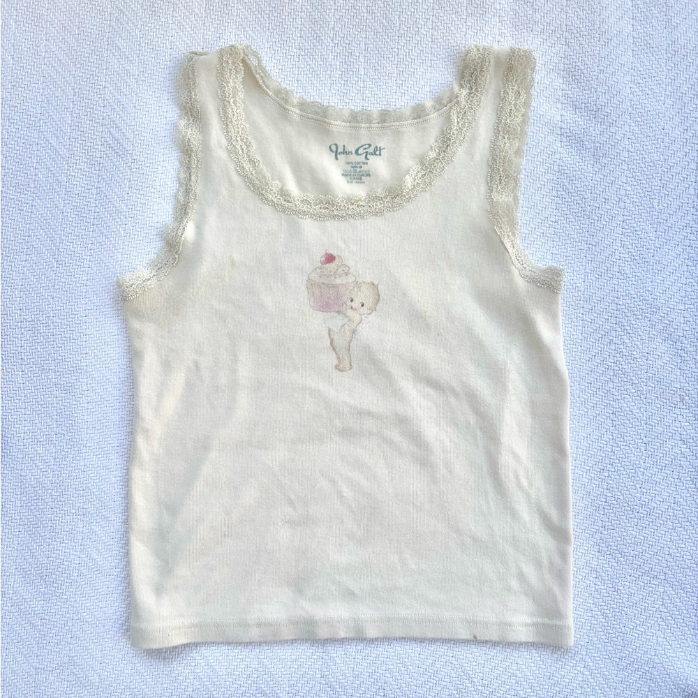 Brandy Melville John Galt Baby Graphic Tank Top